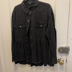 Versona black jean jacket